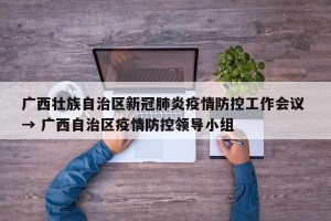 广西壮族自治区新冠肺炎疫情防控工作会议 → 广西自治区疫情防控领导小组